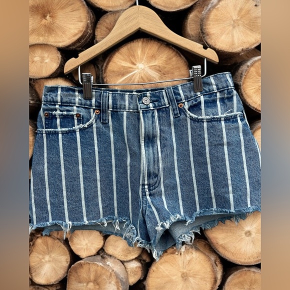 Abercrombie & Fitch Pants - ABERCROMBIE & FITCH ANNIE striped High Rise Shorts